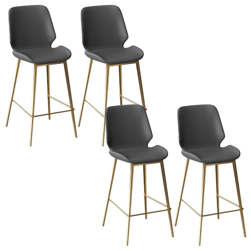 Taburete de cuero de cuero de cuero de cuero de cuero de cuero y taburete escandinavo