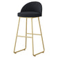 Nordic Glam Bar-stool Bucket Bar Stool for Home with Metal Legs