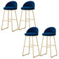 Nordic Glam Bar-stool Bucket Bar Stool for Home with Metal Legs