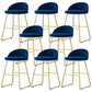 Nordic Glam Bar-stool Bucket Bar Stool for Home with Metal Legs