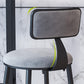 Modern Armless Backrest Counter Stool Iron Dining Room Bar Stool with Cushion Clearhalo 'Bar Furniture' 'Bar Stools' 'bar_stools' 'furn' 'furn_bar_stools' 'Furniture' 'Kitchen & Dining Furniture' 5464508