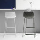 Sgabello da bar in plastica in plastica da bar in stile moderno con gambe metalliche per la casa