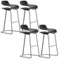 Modern Style Bar-stool Plastic Bar Stool with Metal Legs for Home Black 4 Piece Set Clearhalo 'Bar Furniture' 'Bar Stools' 'bar_stools' 'furn' 'furn_bar_stools' 'Furniture' 'Kitchen & Dining Furniture' 5464615