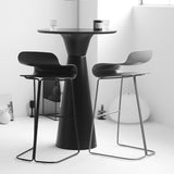 Modern Style Bar-stool Plastic Bar Stool with Metal Legs for Home Clearhalo 'Bar Furniture' 'Bar Stools' 'bar_stools' 'furn' 'furn_bar_stools' 'Furniture' 'Kitchen & Dining Furniture' 5464616