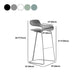 Modern Style Bar-stool Plastic Bar Stool with Metal Legs for Home Clearhalo 'Bar Furniture' 'Bar Stools' 'bar_stools' 'furn' 'furn_bar_stools' 'Furniture' 'Kitchen & Dining Furniture' 5464641
