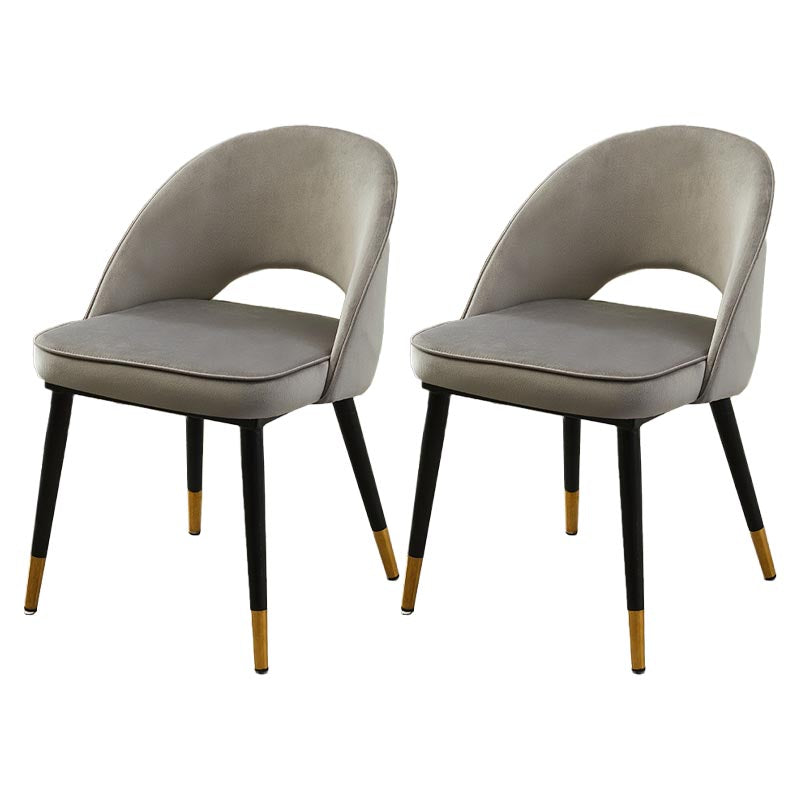 Gorgeous Fabric Dining Chair, Modern Minimalist Open Plan Family Dining Chair Dark Gray 2 Piece Set Clearhalo 'Dining Chairs' 'Dining Tables & Seating' 'dining_chair' 'furn' 'furn_dining_chair' 'Furniture' 'Kitchen & Dining Furniture' 5464757