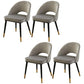 Gorgeous Fabric Dining Chair, Modern Minimalist Open Plan Family Dining Chair Dark Gray 4 Piece Set Clearhalo 'Dining Chairs' 'Dining Tables & Seating' 'dining_chair' 'furn' 'furn_dining_chair' 'Furniture' 'Kitchen & Dining Furniture' 5464759