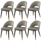 Gorgeous Fabric Dining Chair, Modern Minimalist Open Plan Family Dining Chair Dark Gray 6 Piece Set Clearhalo 'Dining Chairs' 'Dining Tables & Seating' 'dining_chair' 'furn' 'furn_dining_chair' 'Furniture' 'Kitchen & Dining Furniture' 5464760