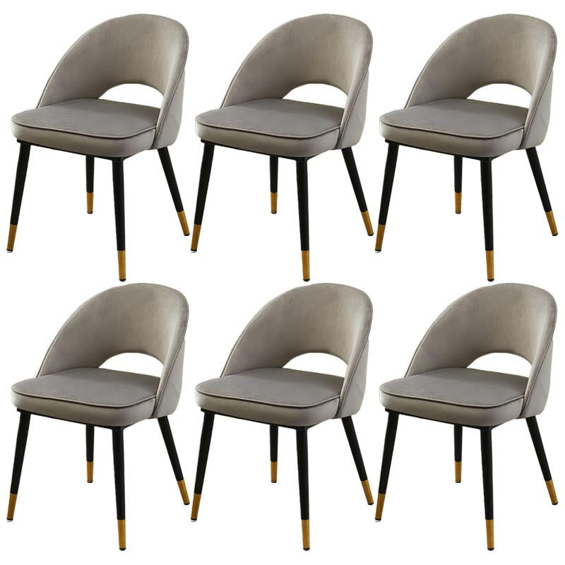 Gorgeous Fabric Dining Chair, Modern Minimalist Open Plan Family Dining Chair Dark Gray 6 Piece Set Clearhalo 'Dining Chairs' 'Dining Tables & Seating' 'dining_chair' 'furn' 'furn_dining_chair' 'Furniture' 'Kitchen & Dining Furniture' 5464760
