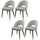 Gorgeous Fabric Dining Chair, Modern Minimalist Open Plan Family Dining Chair Light Gray 4 Piece Set Clearhalo 'Dining Chairs' 'Dining Tables & Seating' 'dining_chair' 'furn' 'furn_dining_chair' 'Furniture' 'Kitchen & Dining Furniture' 5464767