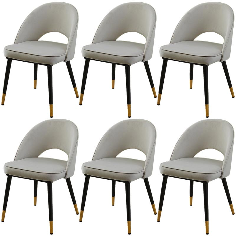 Gorgeous Fabric Dining Chair, Modern Minimalist Open Plan Family Dining Chair Light Gray 6 Piece Set Clearhalo 'Dining Chairs' 'Dining Tables & Seating' 'dining_chair' 'furn' 'furn_dining_chair' 'Furniture' 'Kitchen & Dining Furniture' 5464769