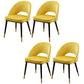 Gorgeous Fabric Dining Chair, Modern Minimalist Open Plan Family Dining Chair Yellow 4 Piece Set Clearhalo 'Dining Chairs' 'Dining Tables & Seating' 'dining_chair' 'furn' 'furn_dining_chair' 'Furniture' 'Kitchen & Dining Furniture' 5464783