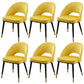 Gorgeous Fabric Dining Chair, Modern Minimalist Open Plan Family Dining Chair Yellow 6 Piece Set Clearhalo 'Dining Chairs' 'Dining Tables & Seating' 'dining_chair' 'furn' 'furn_dining_chair' 'Furniture' 'Kitchen & Dining Furniture' 5464785