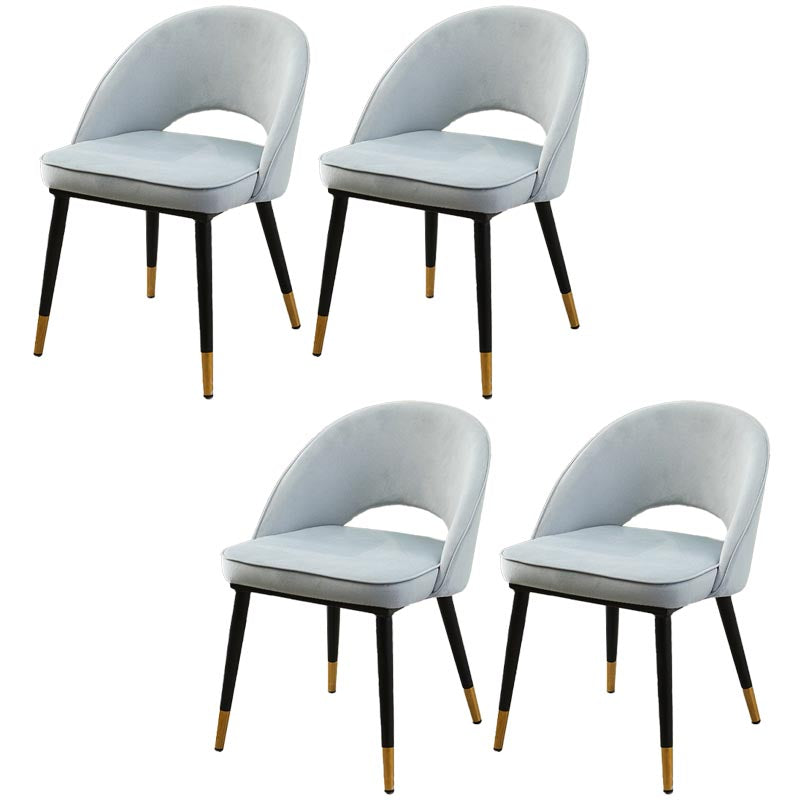 Gorgeous Fabric Dining Chair, Modern Minimalist Open Plan Family Dining Chair Sky Blue 4 Piece Set Clearhalo 'Dining Chairs' 'Dining Tables & Seating' 'dining_chair' 'furn' 'furn_dining_chair' 'Furniture' 'Kitchen & Dining Furniture' 5464788