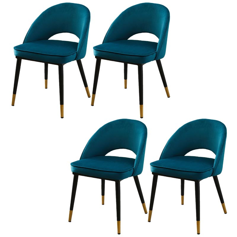 Gorgeous Fabric Dining Chair, Modern Minimalist Open Plan Family Dining Chair Dark Blue 4 Piece Set Clearhalo 'Dining Chairs' 'Dining Tables & Seating' 'dining_chair' 'furn' 'furn_dining_chair' 'Furniture' 'Kitchen & Dining Furniture' 5464800
