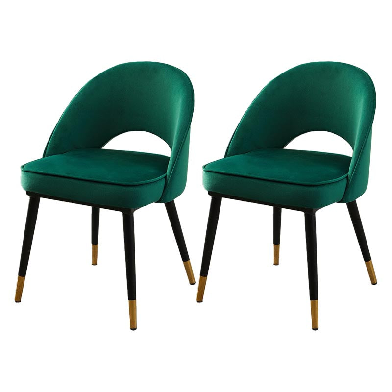 Gorgeous Fabric Dining Chair, Modern Minimalist Open Plan Family Dining Chair Blackish Green 2 Piece Set Clearhalo 'Dining Chairs' 'Dining Tables & Seating' 'dining_chair' 'furn' 'furn_dining_chair' 'Furniture' 'Kitchen & Dining Furniture' 5464803
