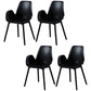 Modern Plastic Chair Parsons Chair with 4 Legs in Matte Finish for Home