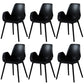Modern Plastic Chair Parsons Chair with 4 Legs in Matte Finish for Home