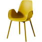Modern Plastic Chair Parsons Chair with 4 Legs in Matte Finish for Home