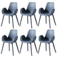 Modern Plastic Chair Parsons Chair with 4 Legs in Matte Finish for Home