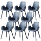Modern Plastic Chair Parsons Chair with 4 Legs in Matte Finish for Home