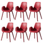 Modern Plastic Chair Parsons Chair with 4 Legs in Matte Finish for Home
