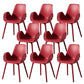 Modern Plastic Chair Parsons Chair with 4 Legs in Matte Finish for Home
