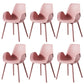 Modern Plastic Chair Parsons Chair with 4 Legs in Matte Finish for Home