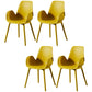 Modern Plastic Chair Parsons Chair with 4 Legs in Matte Finish for Home