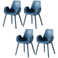 Modern Plastic Chair Parsons Chair with 4 Legs in Matte Finish for Home
