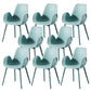 Modern Plastic Chair Parsons Chair with 4 Legs in Matte Finish for Home