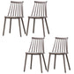 Contemporary Plastic Dining Chair Slat Back Side Chair in Matte Finish for Home Grey 4 Piece Set Clearhalo 'Dining Chairs' 'Dining Tables & Seating' 'dining_chair' 'furn' 'furn_dining_chair' 'Furniture' 'Kitchen & Dining Furniture' 5464930