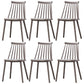 Contemporary Plastic Dining Chair Slat Back Side Chair in Matte Finish for Home Grey 6 Piece Set Clearhalo 'Dining Chairs' 'Dining Tables & Seating' 'dining_chair' 'furn' 'furn_dining_chair' 'Furniture' 'Kitchen & Dining Furniture' 5464933