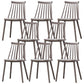 Contemporary Plastic Dining Chair Slat Back Side Chair in Matte Finish for Home Grey 8 Piece Set Clearhalo 'Dining Chairs' 'Dining Tables & Seating' 'dining_chair' 'furn' 'furn_dining_chair' 'Furniture' 'Kitchen & Dining Furniture' 5464935
