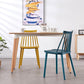 Contemporary Plastic Dining Chair Slat Back Side Chair in Matte Finish for Home Clearhalo 'Dining Chairs' 'Dining Tables & Seating' 'dining_chair' 'furn' 'furn_dining_chair' 'Furniture' 'Kitchen & Dining Furniture' 5464940