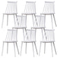 Contemporary Plastic Dining Chair Slat Back Side Chair in Matte Finish for Home White 8 Piece Set Clearhalo 'Dining Chairs' 'Dining Tables & Seating' 'dining_chair' 'furn' 'furn_dining_chair' 'Furniture' 'Kitchen & Dining Furniture' 5464942