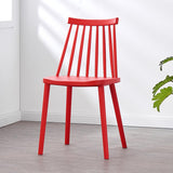 Contemporary Plastic Dining Chair Slat Back Side Chair in Matte Finish for Home Clearhalo 'Dining Chairs' 'Dining Tables & Seating' 'dining_chair' 'furn' 'furn_dining_chair' 'Furniture' 'Kitchen & Dining Furniture' 5464946