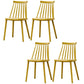 Contemporary Plastic Dining Chair Slat Back Side Chair in Matte Finish for Home Yellow 4 Piece Set Clearhalo 'Dining Chairs' 'Dining Tables & Seating' 'dining_chair' 'furn' 'furn_dining_chair' 'Furniture' 'Kitchen & Dining Furniture' 5464952