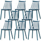 Contemporary Plastic Dining Chair Slat Back Side Chair in Matte Finish for Home Peacock Blue 8 Piece Set Clearhalo 'Dining Chairs' 'Dining Tables & Seating' 'dining_chair' 'furn' 'furn_dining_chair' 'Furniture' 'Kitchen & Dining Furniture' 5464958
