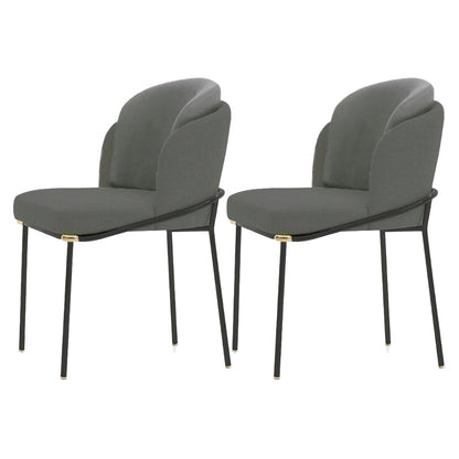 Chaise de restauration en lin contemporain chaise Parsons intérieure en finition mate pour la maison