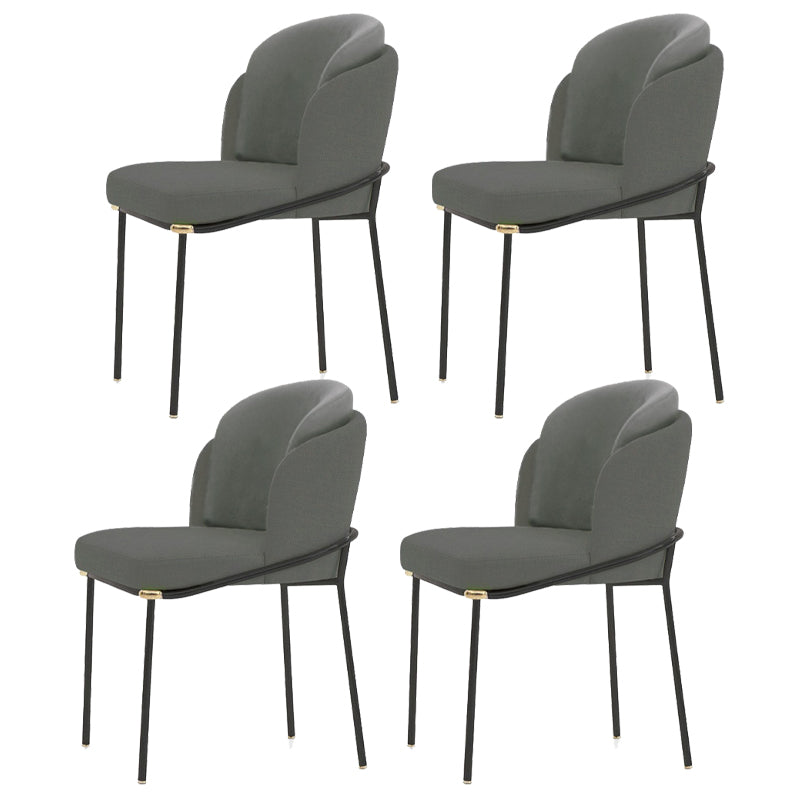 Chaise de restauration en lin contemporain chaise Parsons intérieure en finition mate pour la maison