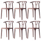 Modern Plastic Chair Matte Finish Chair with 4 Legs for Home