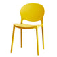 Modern Plastic Chair Kitchen Open Back Dining Side Furniture in Matte Finish Clearhalo 'Dining Chairs' 'Dining Tables & Seating' 'dining_chair' 'furn' 'furn_dining_chair' 'Furniture' 'Kitchen & Dining Furniture' 5465165