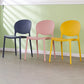 Modern Plastic Chair Kitchen Open Back Dining Side Furniture in Matte Finish Clearhalo 'Dining Chairs' 'Dining Tables & Seating' 'dining_chair' 'furn' 'furn_dining_chair' 'Furniture' 'Kitchen & Dining Furniture' 5465173