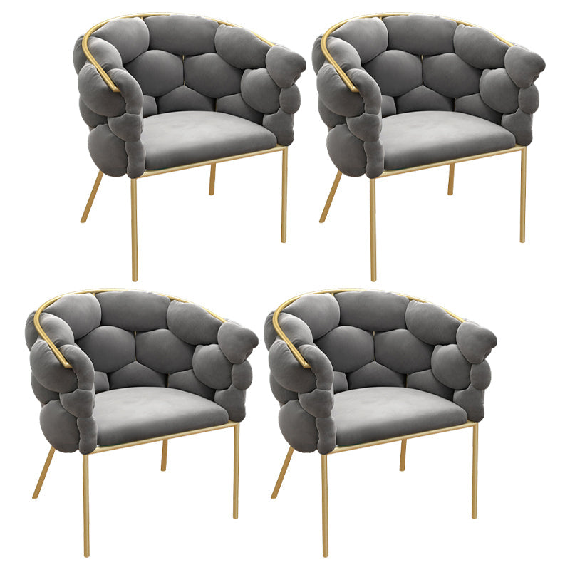 Chaise de salle à manger en velours glamour