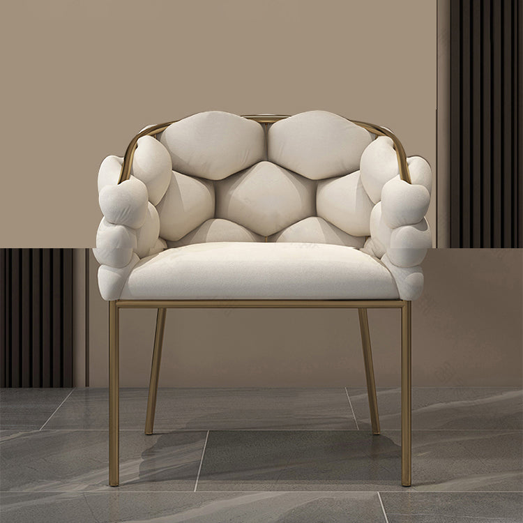 Chaise de salle à manger en velours glamour