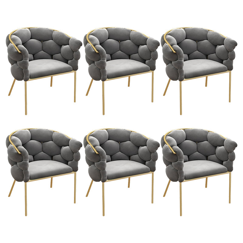 Chaise de salle à manger en velours glamour