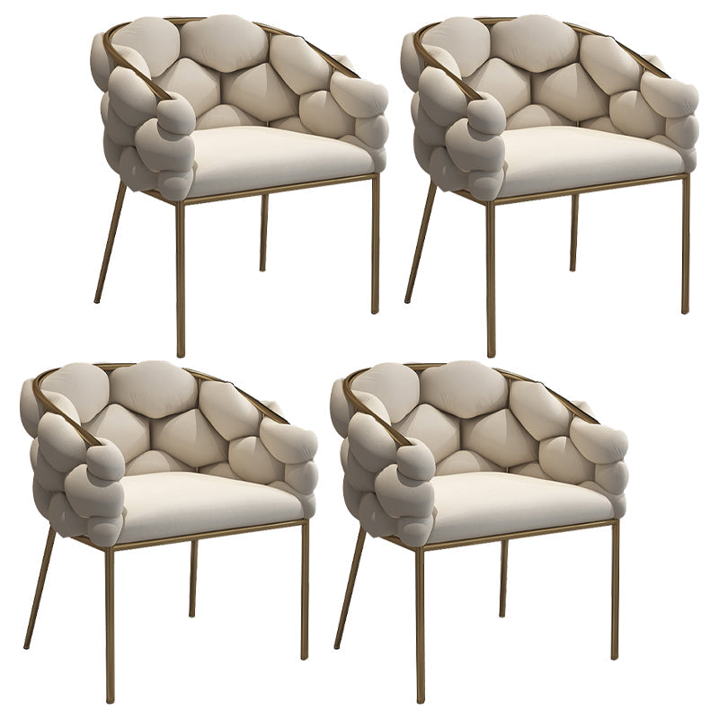 Chaise de salle à manger en velours glamour