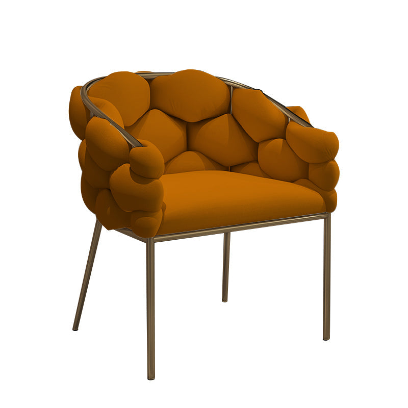 Chaise de salle à manger en velours glamour