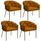 Chaise de salle à manger en velours glamour